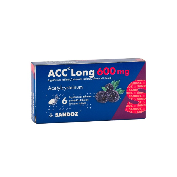 ACC LONG 600mg putojošās tabletes N6